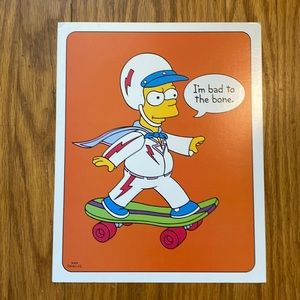Bart Simpson/ Evil Knievel “I’m bad to the Bone” 8x10